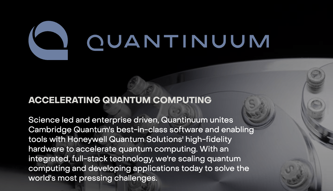 Welcome To Quantinuum, The Combination Of  Honeywell Quantum Solutions And Cambridge Quantum